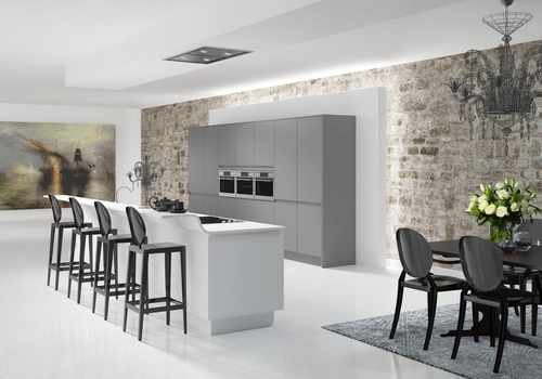 New York Cobble Grey & White Kitchen